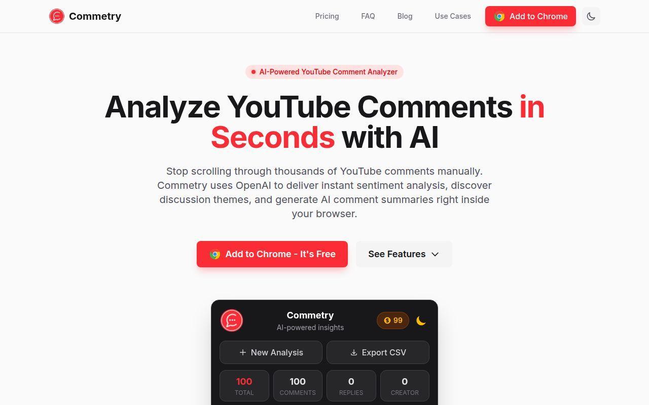 Commetry screenshot